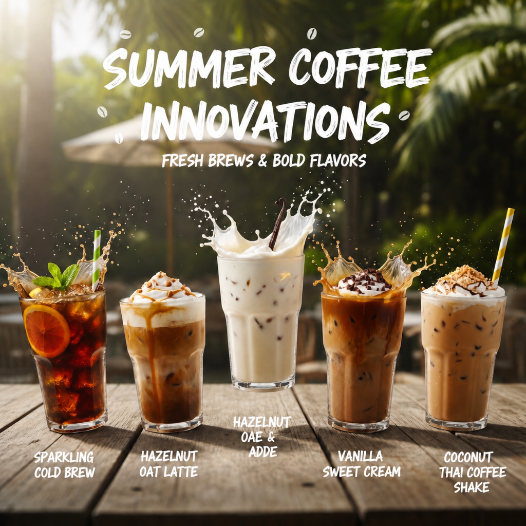 Summer Coffee Innovations - 여름 커피 신메뉴 5종